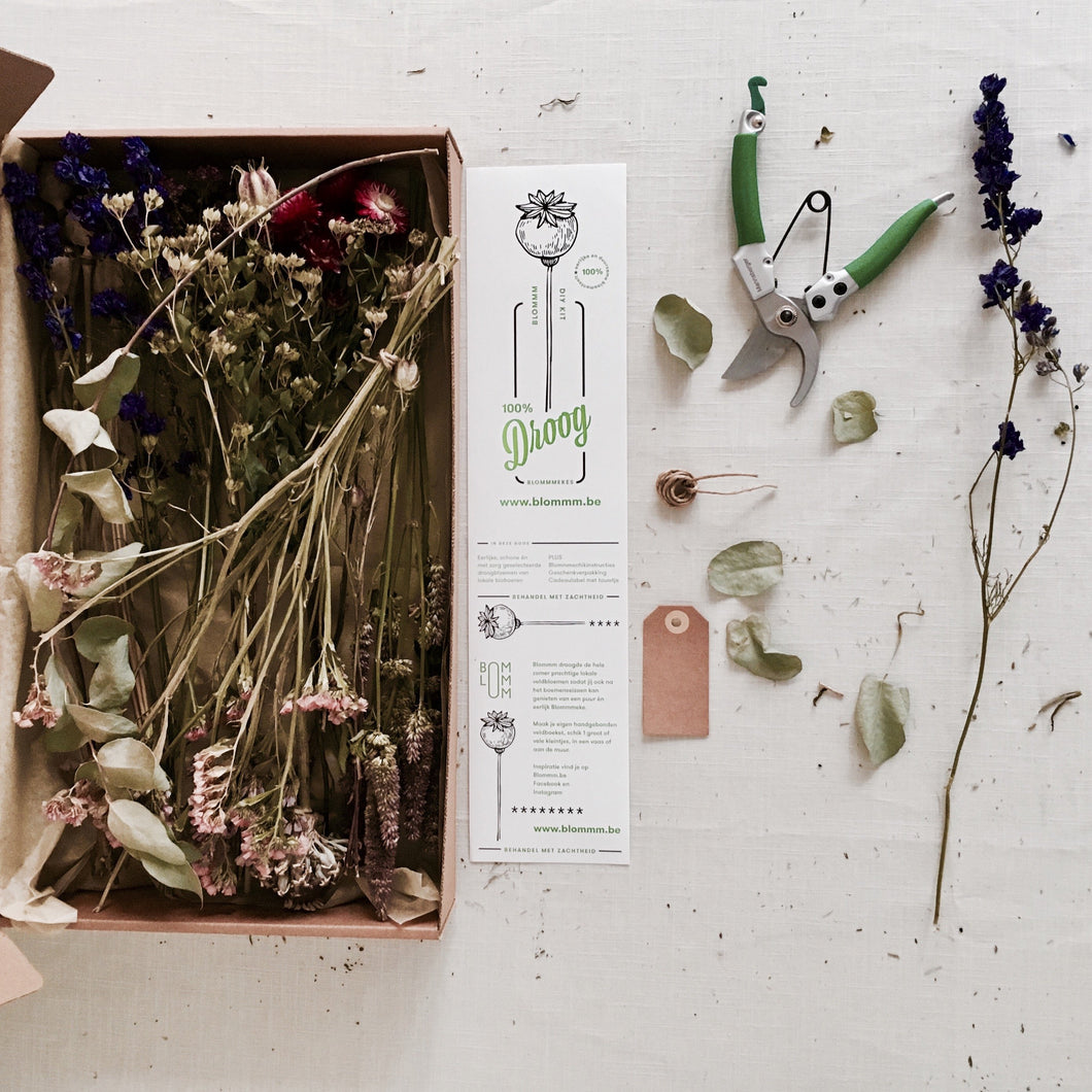 100% DROOG BLOMMMEKES DIY-kit